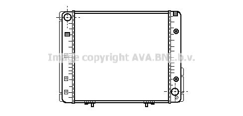 MSA2065 AVA QUALITY COOLING Радиатор, охлаждение двигателя