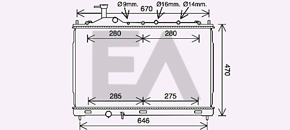 31R51118 EACLIMA Радиатор, охлаждение двигателя