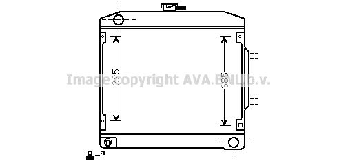 MS2031 AVA QUALITY COOLING Радиатор, охлаждение двигателя