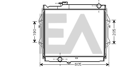 31R71234 EACLIMA Радиатор, охлаждение двигателя