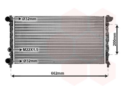 49002008 VAN WEZEL Радиатор, охлаждение двигателя