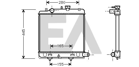 31R52056 EACLIMA Радиатор, охлаждение двигателя