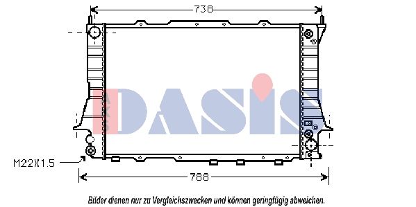 481730N AKS DASIS Радиатор, охлаждение двигателя