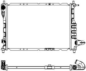 31411010 SAKURA Automotive Радиатор, охлаждение двигателя