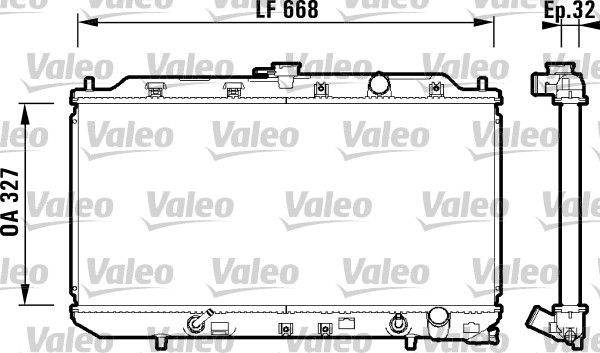 734111 VALEO Радиатор, охлаждение двигателя