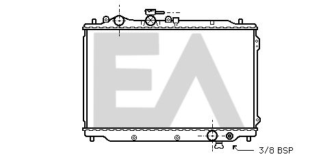 31R52018 EACLIMA Радиатор, охлаждение двигателя