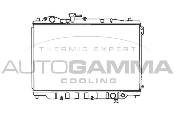 100499 AUTOGAMMA Радиатор, охлаждение двигателя