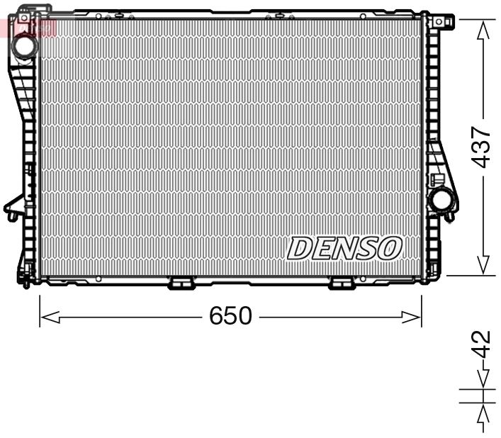 DRM05048 DENSO Радиатор, охлаждение двигателя