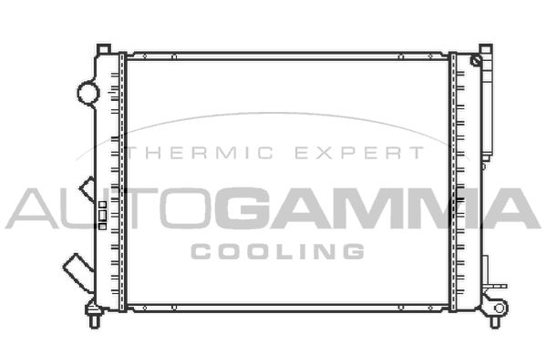 103066 AUTOGAMMA Радиатор, охлаждение двигателя