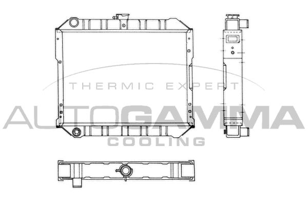 103980 AUTOGAMMA Радиатор, охлаждение двигателя
