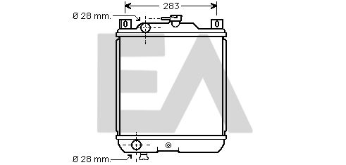 31R69015 EACLIMA Радиатор, охлаждение двигателя