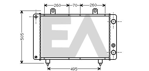 31R55008 EACLIMA Радиатор, охлаждение двигателя