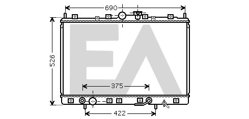 31R51082 EACLIMA Радиатор, охлаждение двигателя