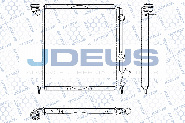 RA0230061 JDEUS Радиатор, охлаждение двигателя