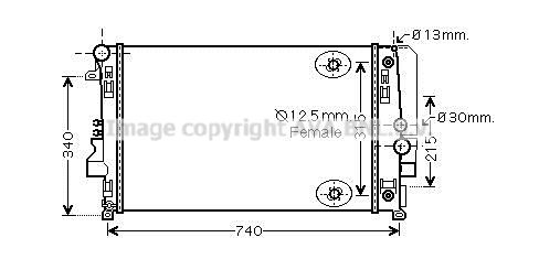 MSA2460 PRASCO Радиатор, охлаждение двигателя