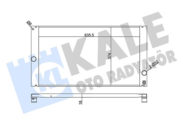 352800 KALE OTO RADYATÖR Радиатор, охлаждение двигателя
