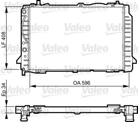 731503 VALEO Радиатор, охлаждение двигателя