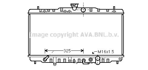 HDA2056 AVA QUALITY COOLING Радиатор, охлаждение двигателя