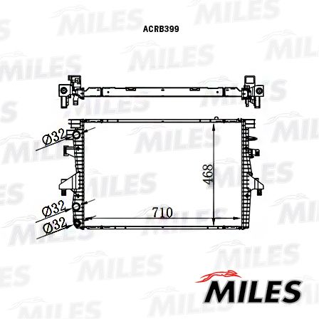 ACRB399 MILES Радиатор, охлаждение двигателя