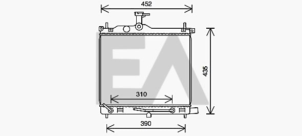 31R28117 EACLIMA Радиатор, охлаждение двигателя