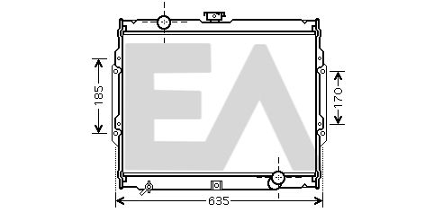 31R28037 EACLIMA Радиатор, охлаждение двигателя