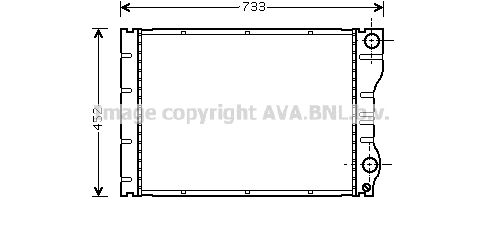 RTA2293 AVA QUALITY COOLING Радиатор, охлаждение двигателя