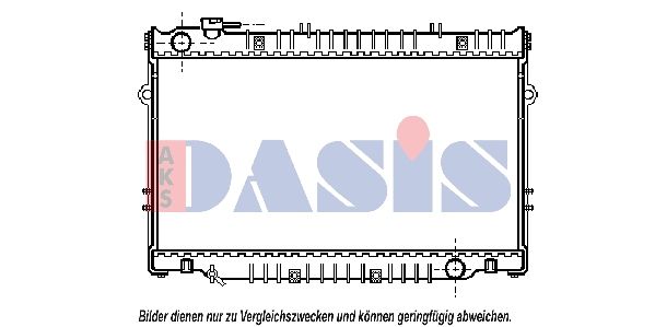 213420N AKS DASIS Радиатор, охлаждение двигателя