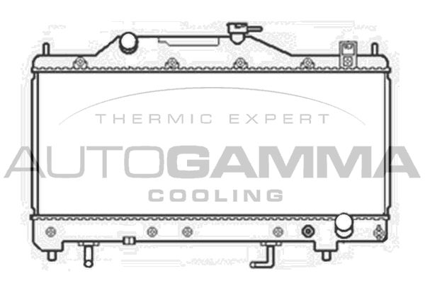 103814 AUTOGAMMA Радиатор, охлаждение двигателя