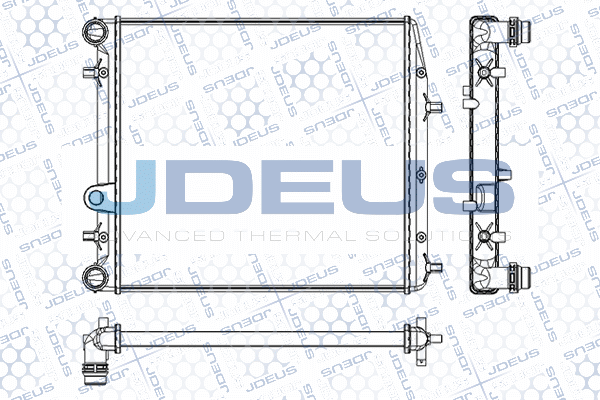 RA0250090 JDEUS Радиатор, охлаждение двигателя