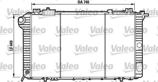 732589 VALEO Радиатор, охлаждение двигателя