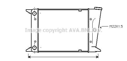 VN2006 AVA QUALITY COOLING Радиатор, охлаждение двигателя