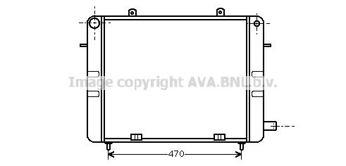 OL2099 AVA QUALITY COOLING Радиатор, охлаждение двигателя