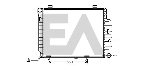 31R50124 EACLIMA Радиатор, охлаждение двигателя