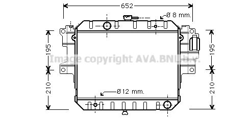 DU2028 AVA QUALITY COOLING Радиатор, охлаждение двигателя