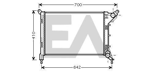 31R07096 EACLIMA Радиатор, охлаждение двигателя