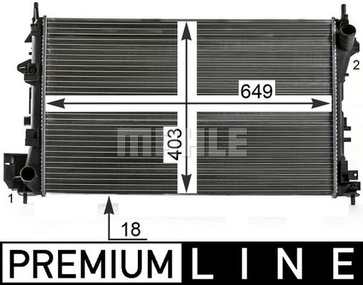 WG2183566 WILMINK GROUP Радиатор, охлаждение двигателя