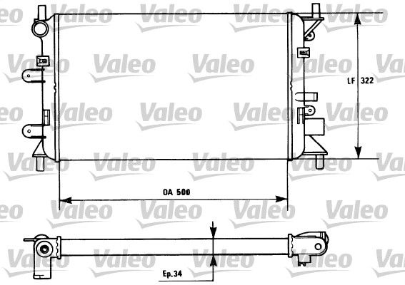 730857 VALEO Радиатор, охлаждение двигателя