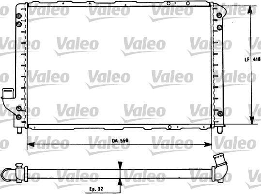 731277 VALEO Радиатор, охлаждение двигателя