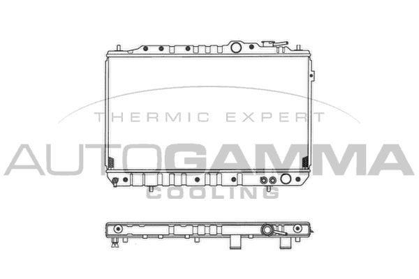 103330 AUTOGAMMA Радиатор, охлаждение двигателя