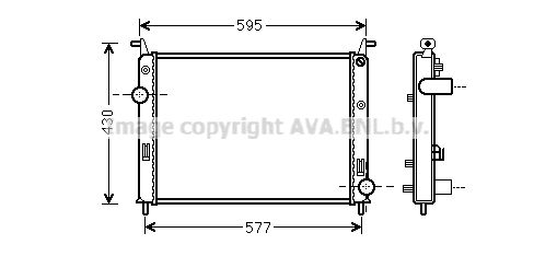 FTA2371 AVA QUALITY COOLING Радиатор, охлаждение двигателя