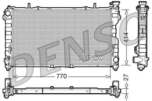 DRM06011 DENSO Радиатор, охлаждение двигателя