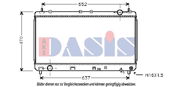 213770N AKS DASIS Радиатор, охлаждение двигателя