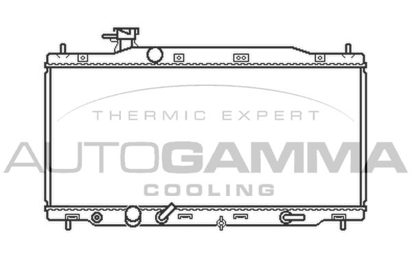 105486 AUTOGAMMA Радиатор, охлаждение двигателя