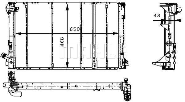 CR492000S MAHLE Радиатор, охлаждение двигателя