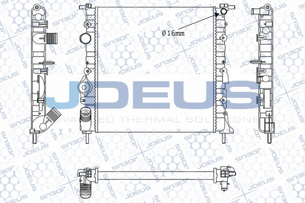 M0230560 JDEUS Радиатор, охлаждение двигателя