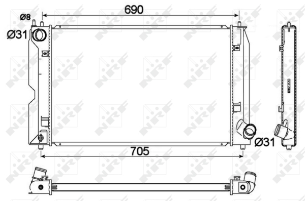 WG1722584 WILMINK GROUP Радиатор, охлаждение двигателя