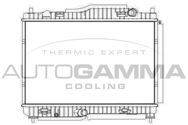 107581 AUTOGAMMA Радиатор, охлаждение двигателя