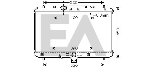 31R69083 EACLIMA Радиатор, охлаждение двигателя