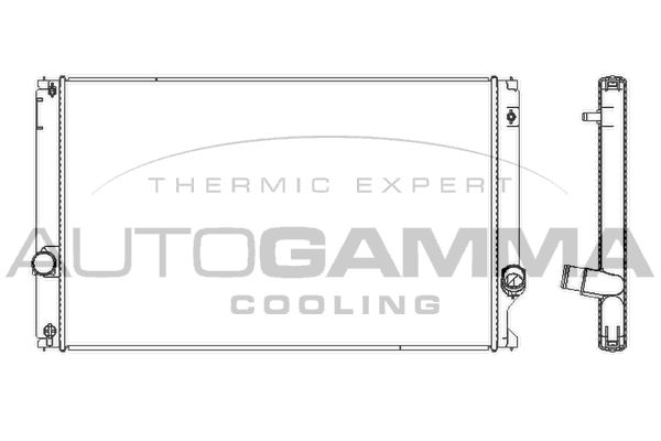 107793 AUTOGAMMA Радиатор, охлаждение двигателя