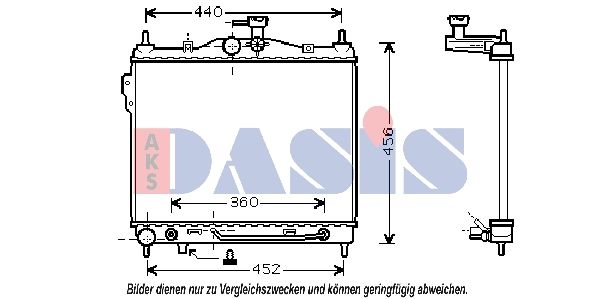 510027N AKS DASIS Радиатор, охлаждение двигателя